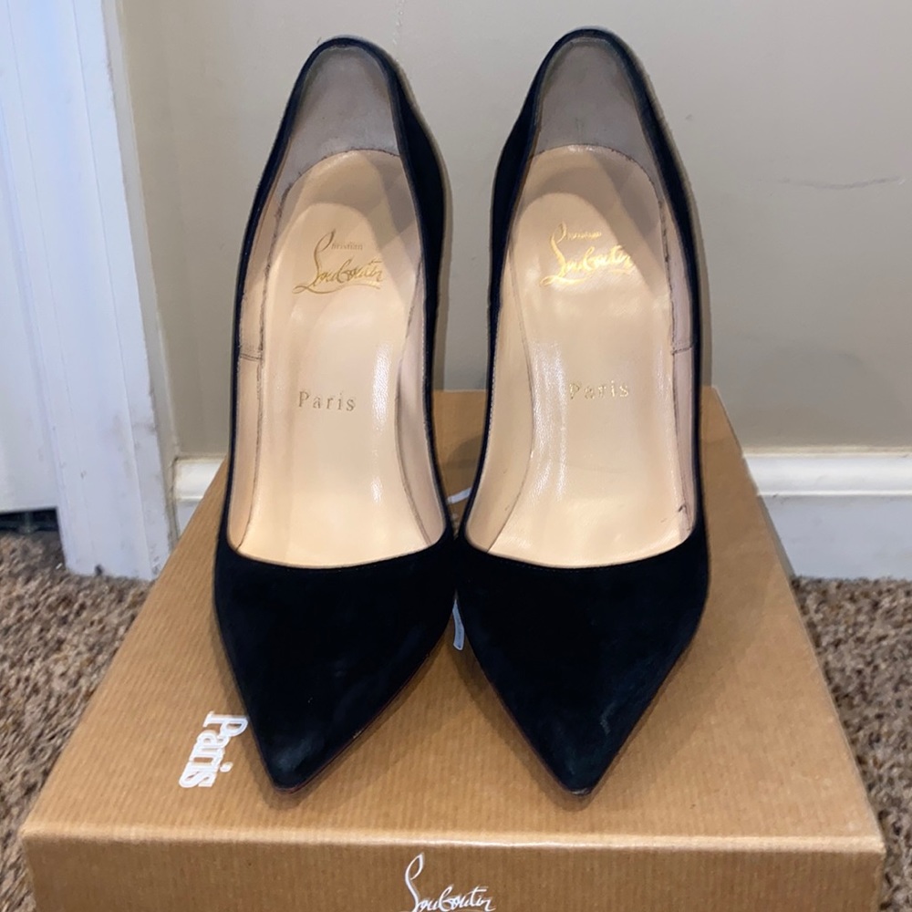 Louboutin So Kate 120mm Black suede